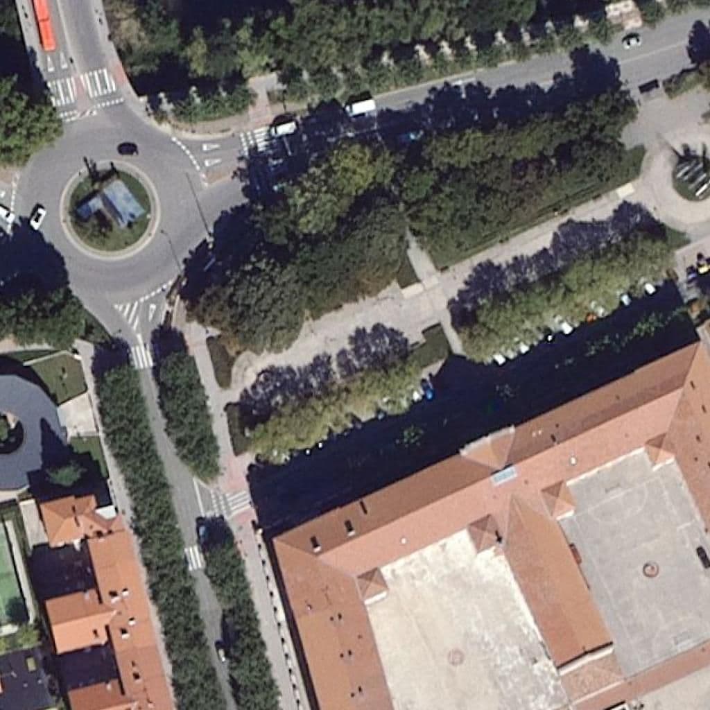 Aerial view of the grounds of Seminario San José