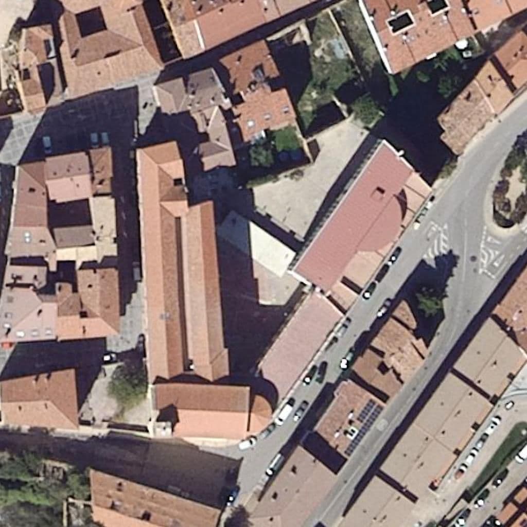 Aerial view of the grounds of Trilema Soria