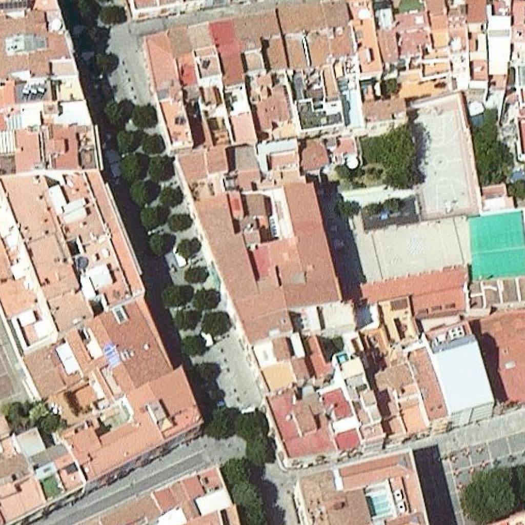 Aerial view of the grounds of Cor De Maria