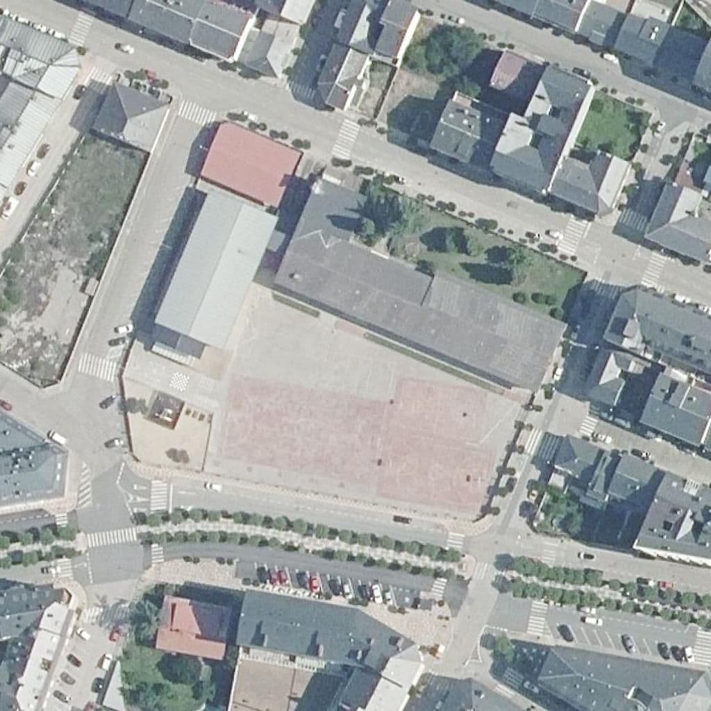 Aerial view of the grounds of Virgen De La Peña