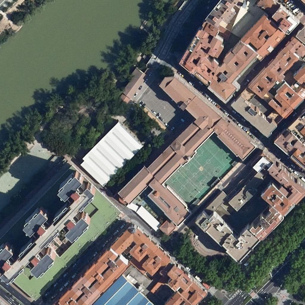 Aerial view of the grounds of Castilla Dos