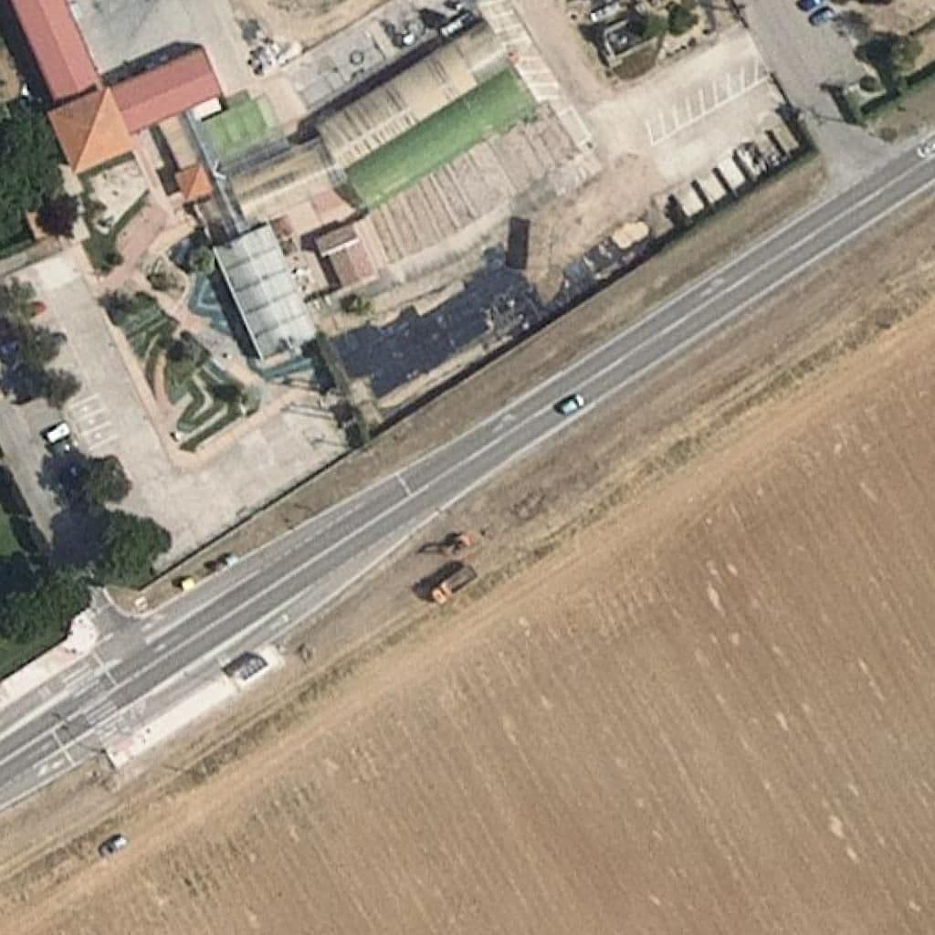 Aerial view of the grounds of El Pino De Obregón