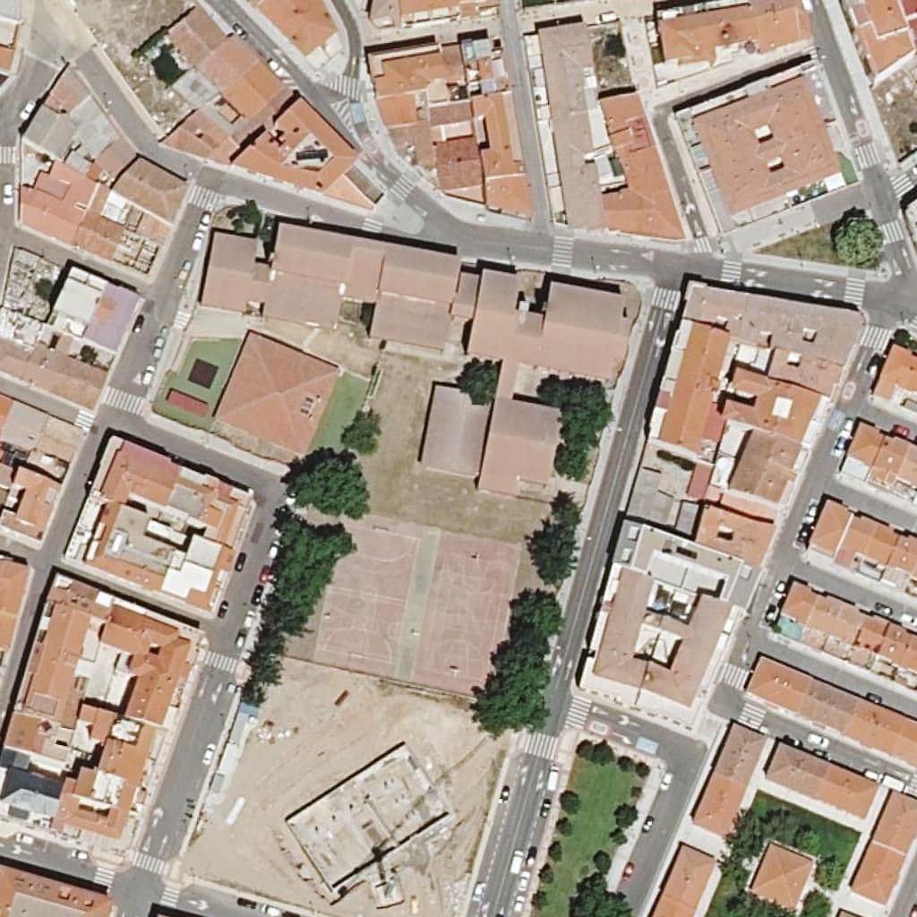 Aerial view of the grounds of La Cañada
