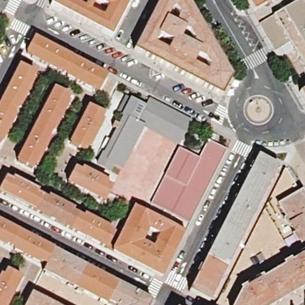 Aerial view of the grounds of Los Tilos