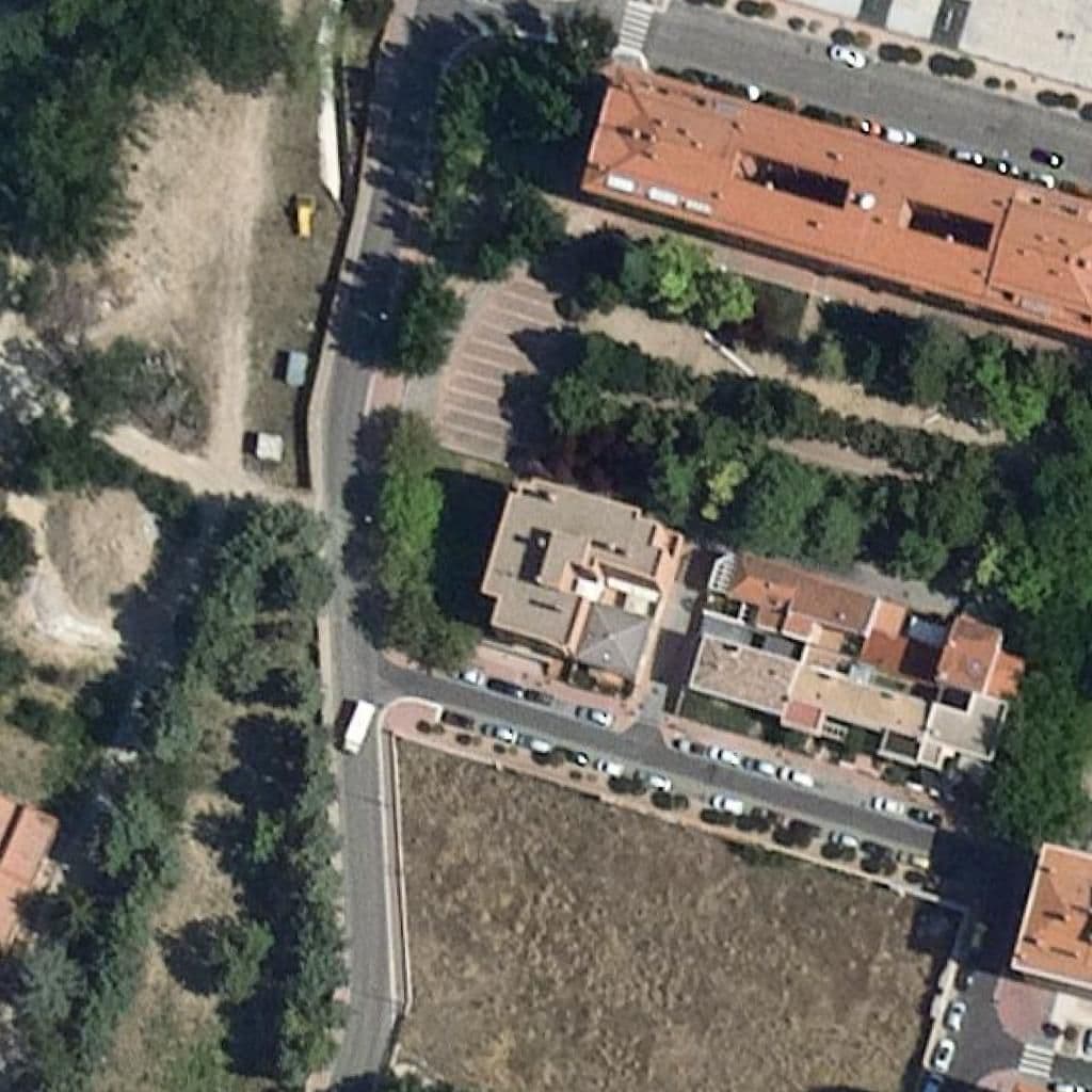 Aerial view of the grounds of Arco Iris