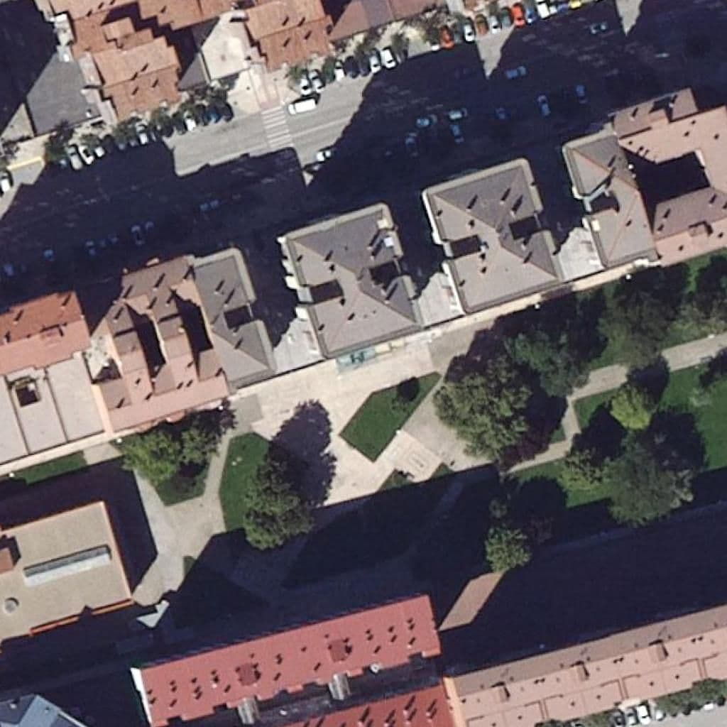 Aerial view of the grounds of Aries