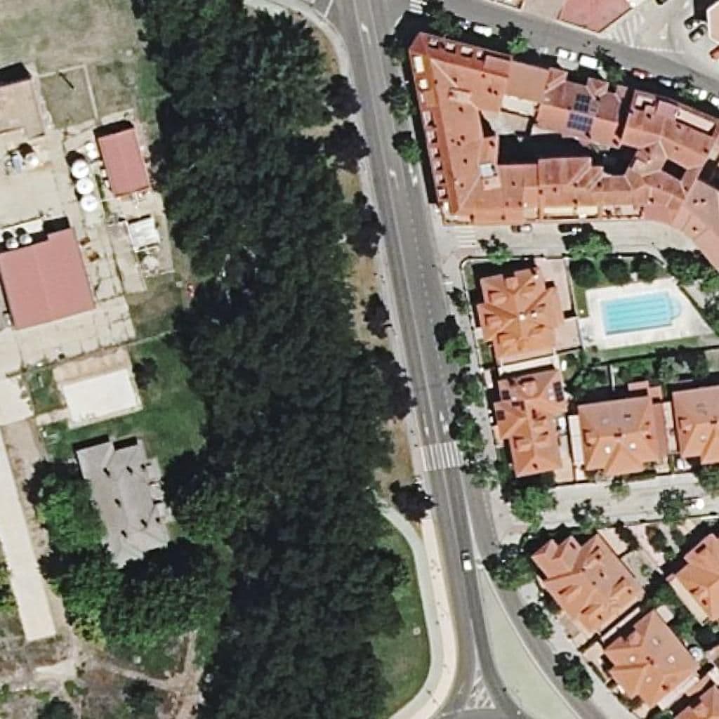 Aerial view of the grounds of Bambi