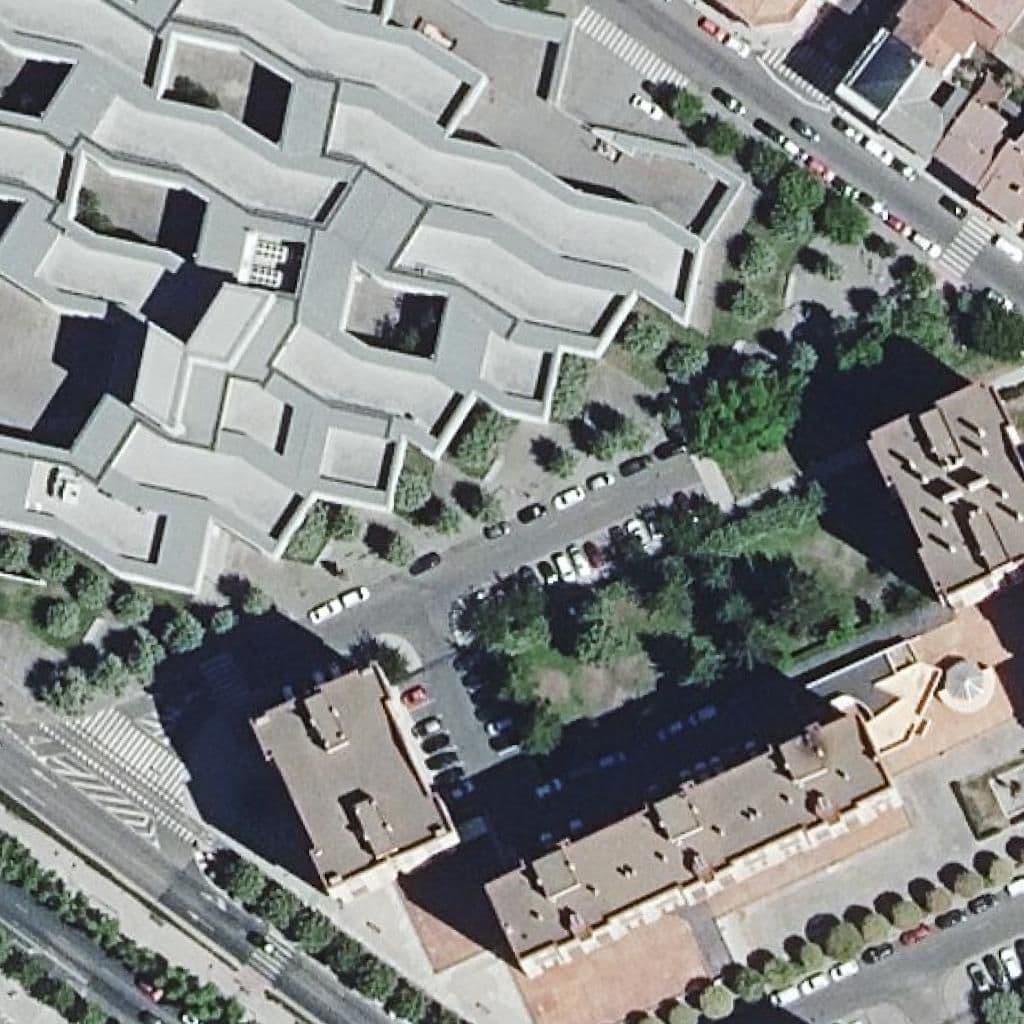 Aerial view of the grounds of Campanillas