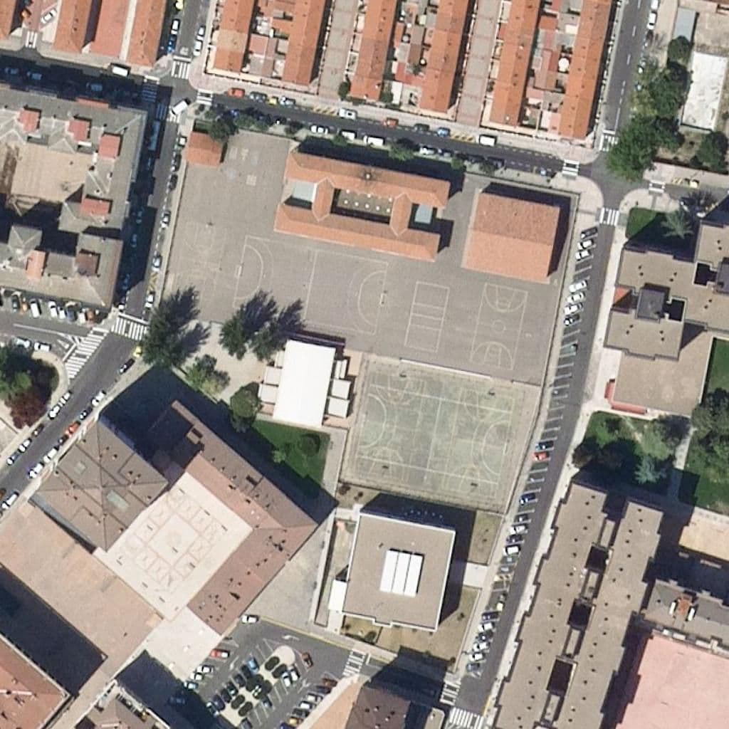 Aerial view of the grounds of Campos Góticos