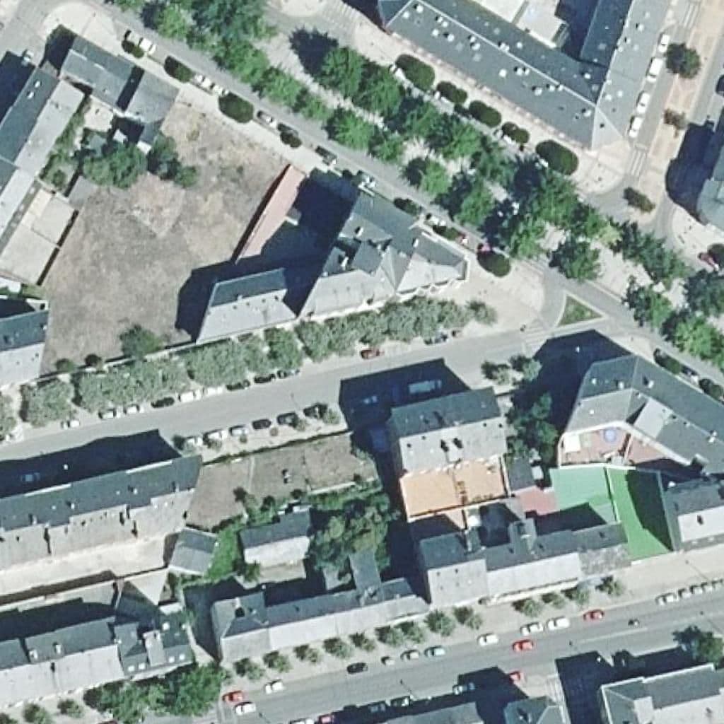 Aerial view of the grounds of Casa Santa Mónica
