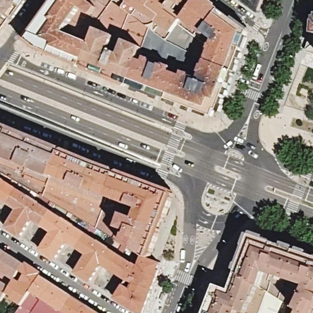 Aerial view of the grounds of Duende