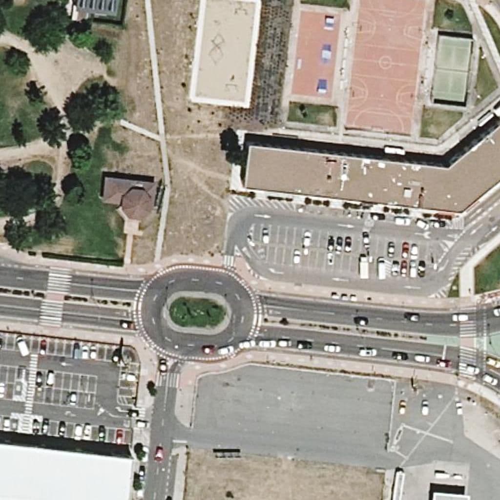 Aerial view of the grounds of Duendes