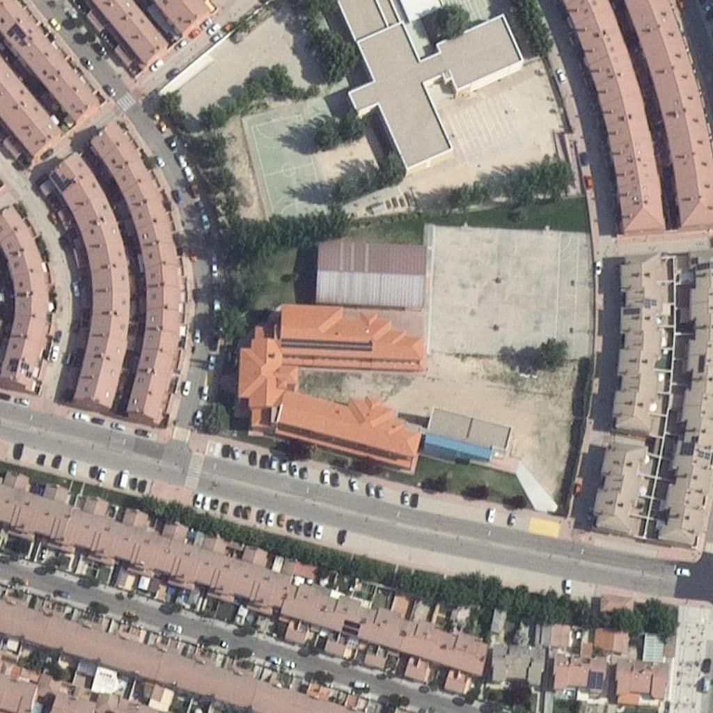 Aerial view of the grounds of El Duende