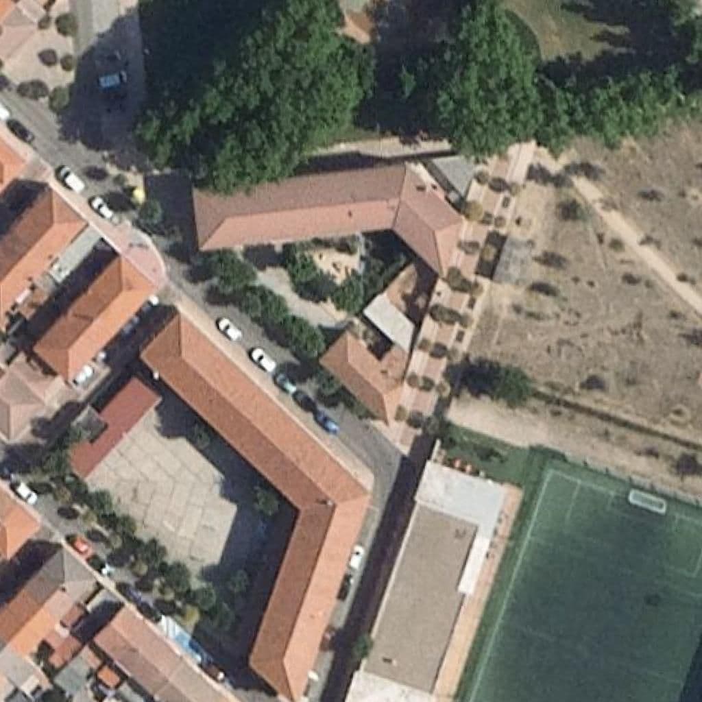 Aerial view of the grounds of El Majuelo