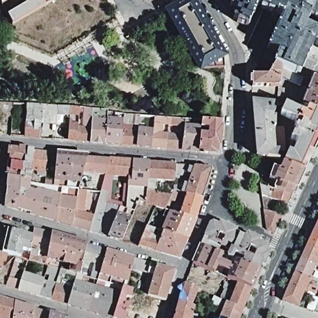 Aerial view of the grounds of Hogar De La Esperanza