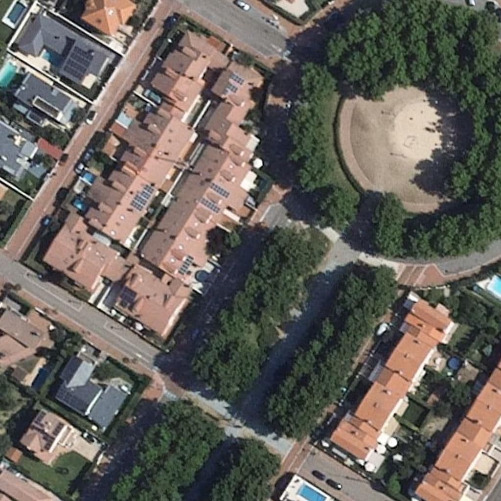 Aerial view of the grounds of La Casa Del Duende