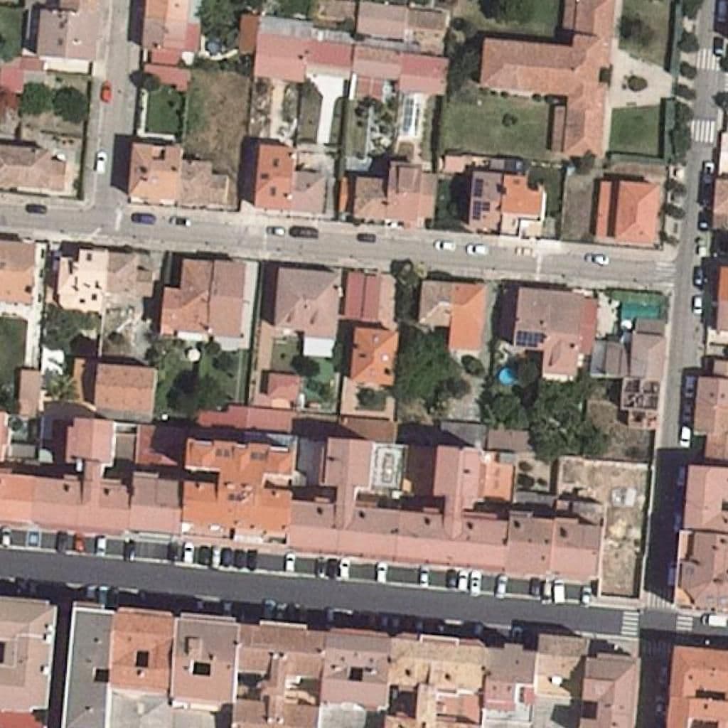 Aerial view of the grounds of La Escuelita Happy Moments
