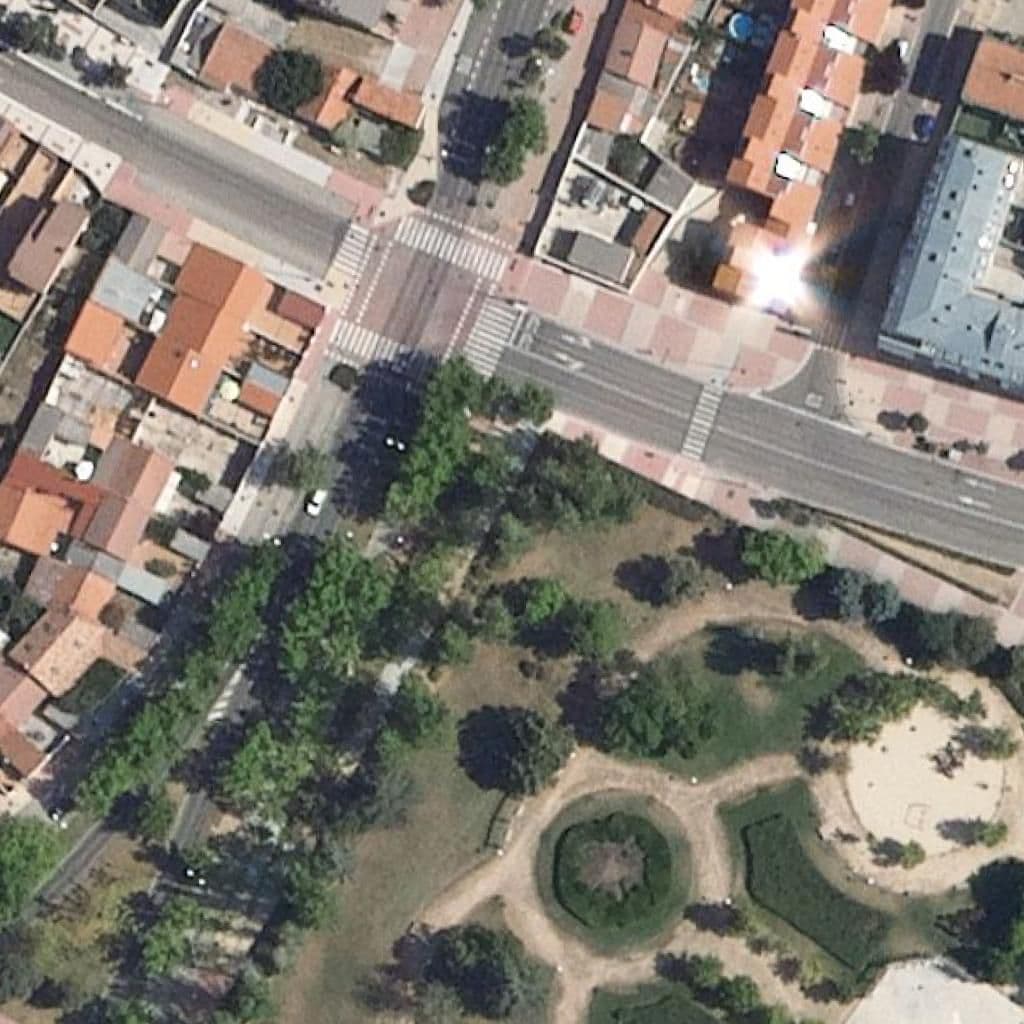 Aerial view of the grounds of Luna Mágica