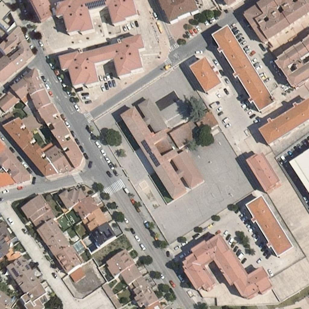 Aerial view of the grounds of Micole