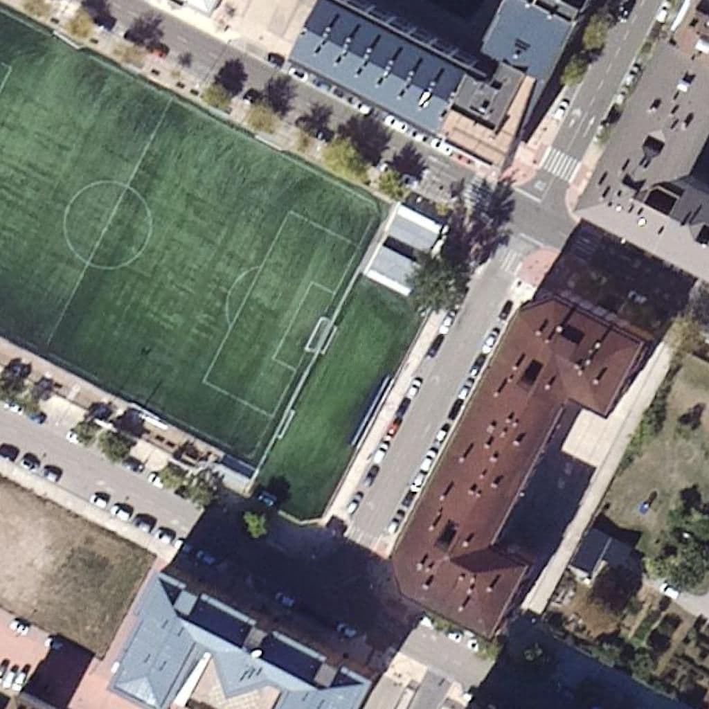 Aerial view of the grounds of Peter Pan