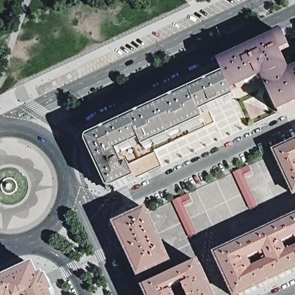 Aerial view of the grounds of Piruleta