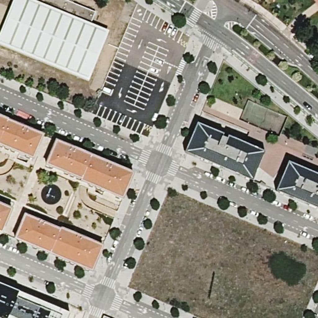 Aerial view of the grounds of Psn Bicos