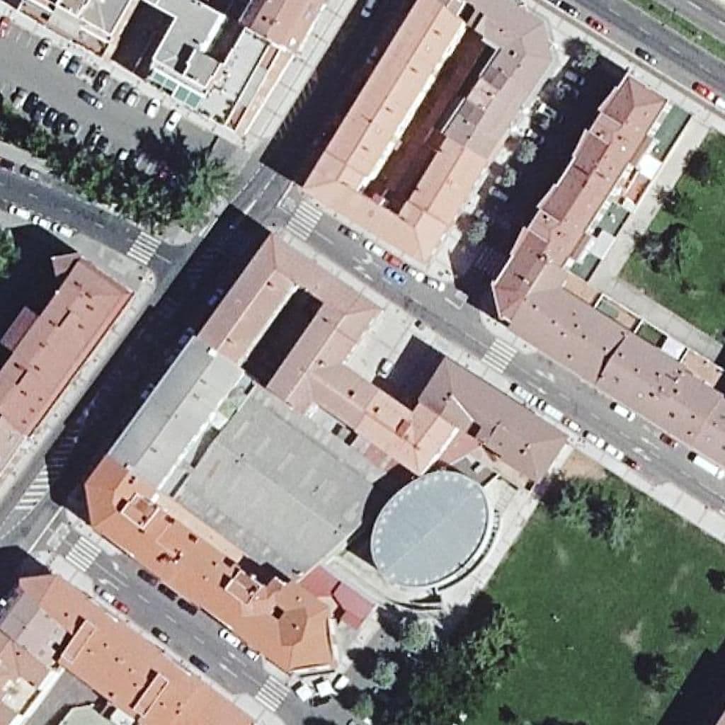 Aerial view of the grounds of Pumuky