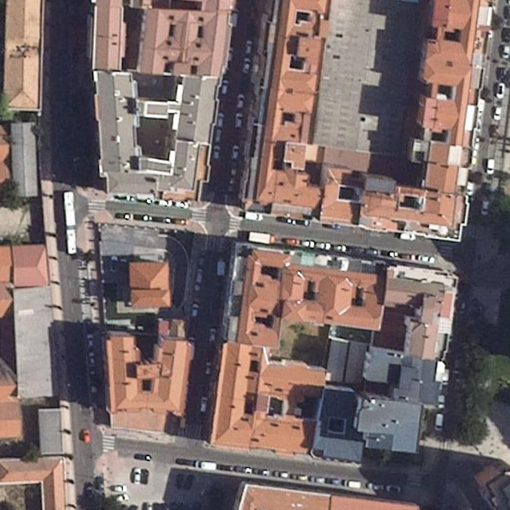 Aerial view of the grounds of Romer