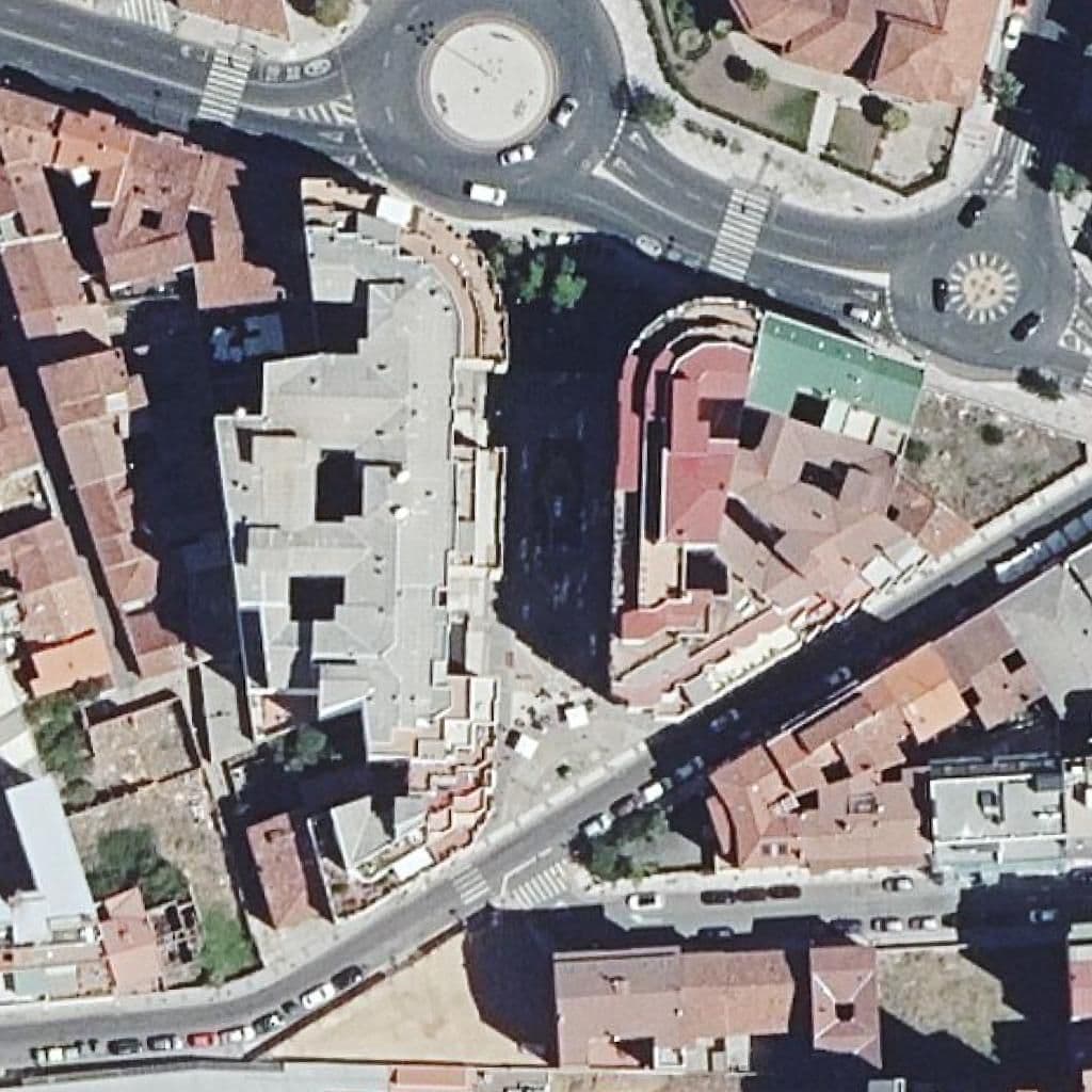 Aerial view of the grounds of Tiny Tots School