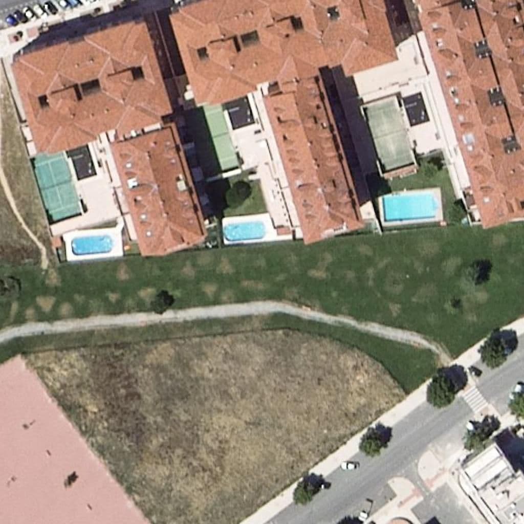 Aerial view of the grounds of Traviesos