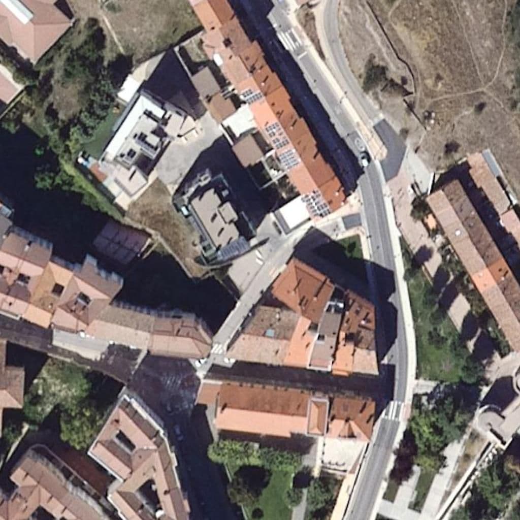 Aerial view of the grounds of Úrsula Benincasa