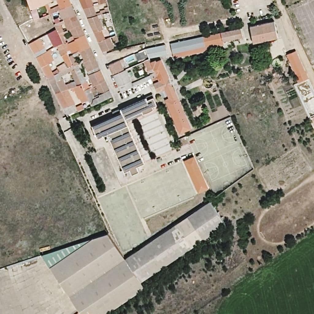 Aerial view of the grounds of Centro Menesiano Zamora Joven