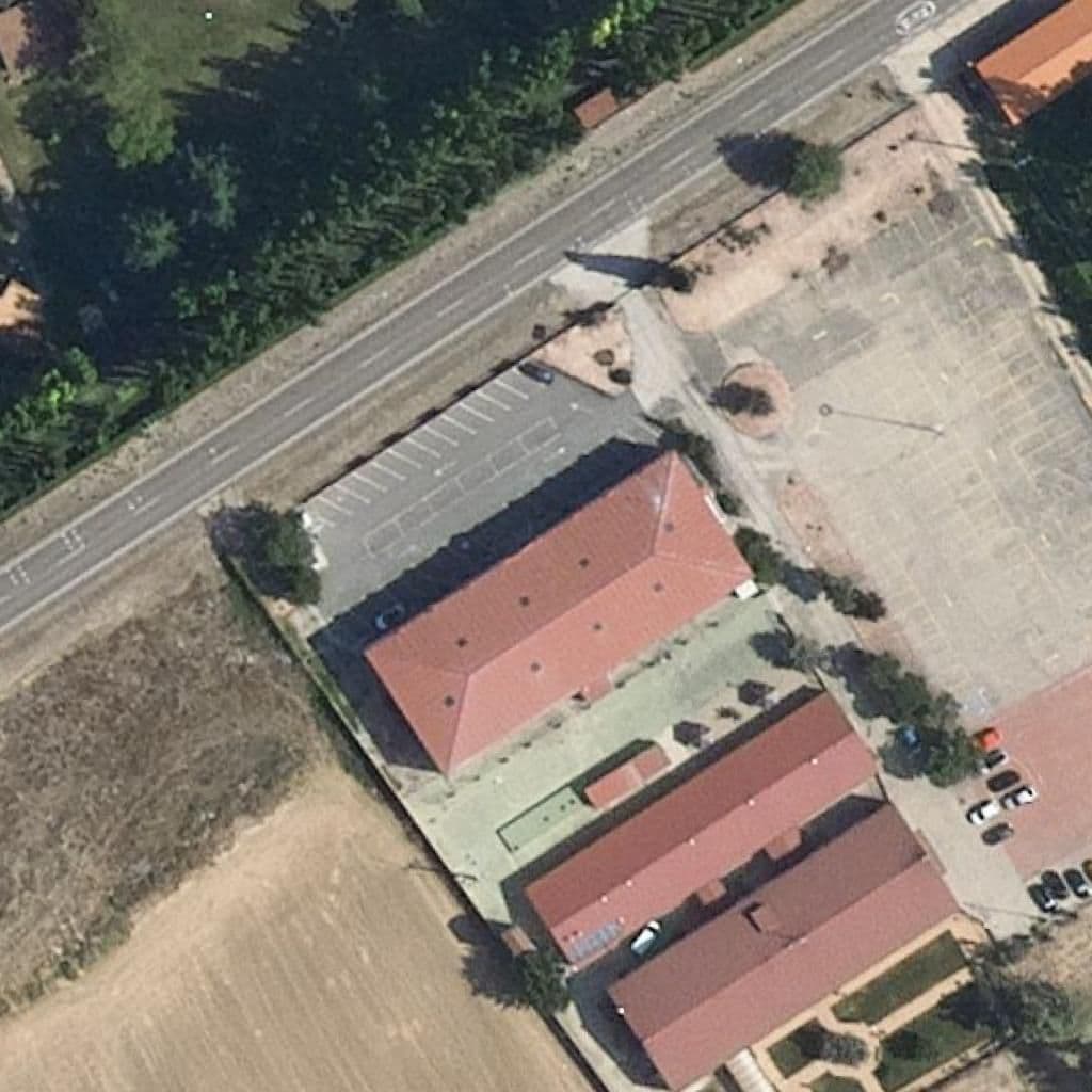 Aerial view of the grounds of Escuela Superior De Imagen Y Sonido Aceimar