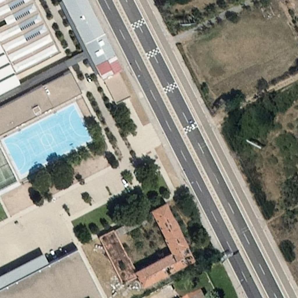 Aerial view of the grounds of Fundacion Personas