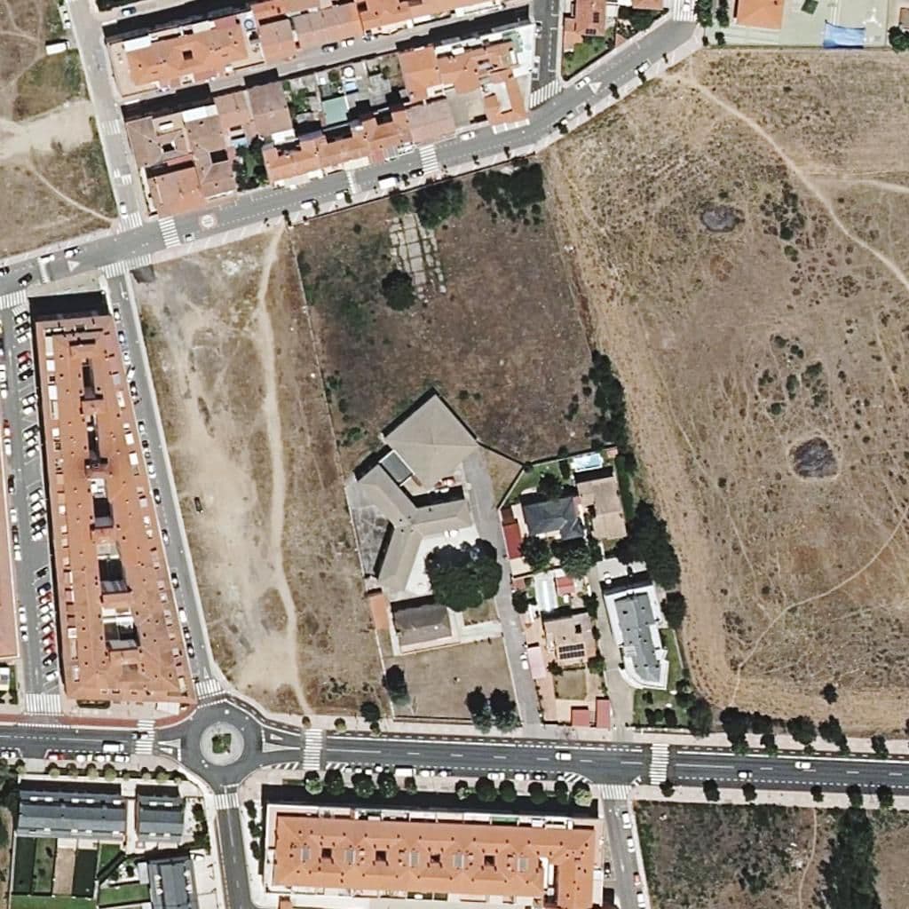 Aerial view of the grounds of Hernández Vera