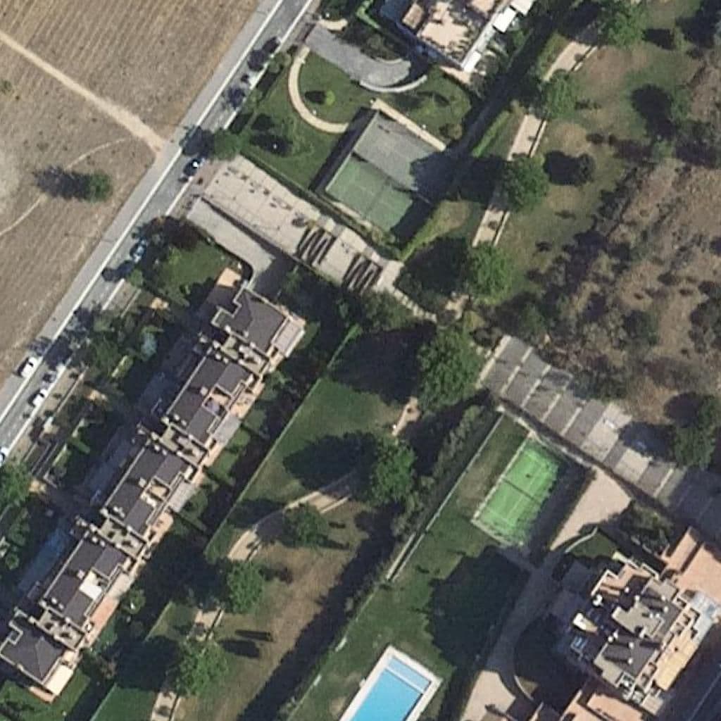 Aerial view of the grounds of Planform