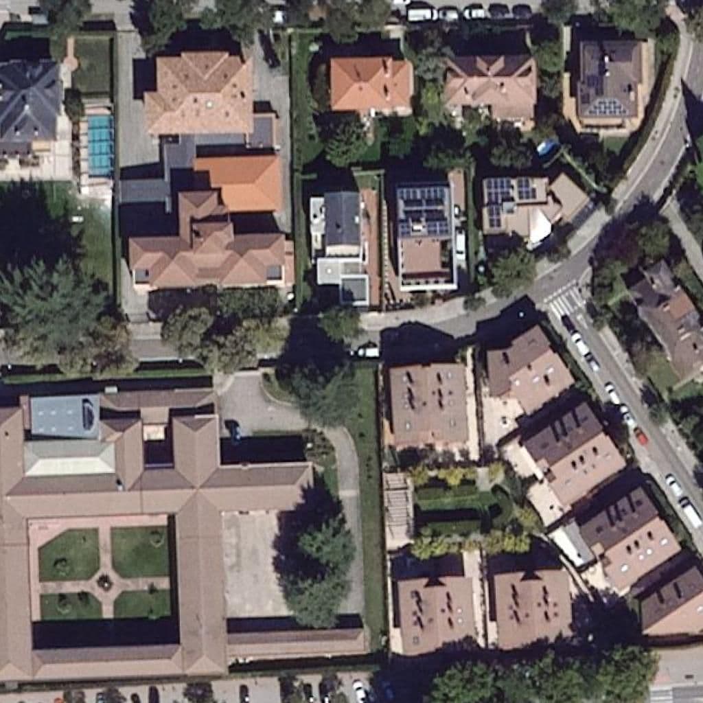 Aerial view of the grounds of Salesianos Padre Aramburu