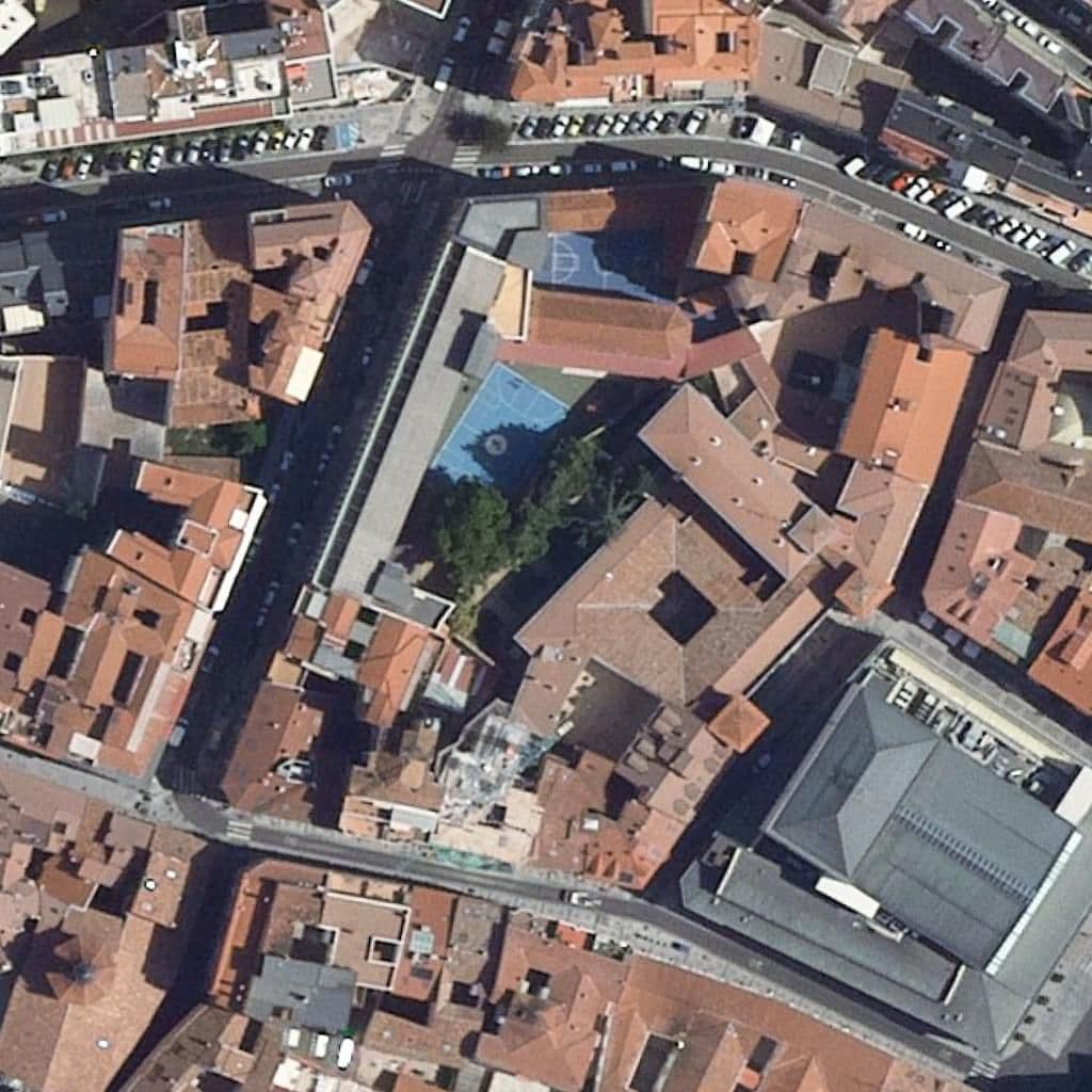 Aerial view of the grounds of Temat Imagen Personal Y Comercio
