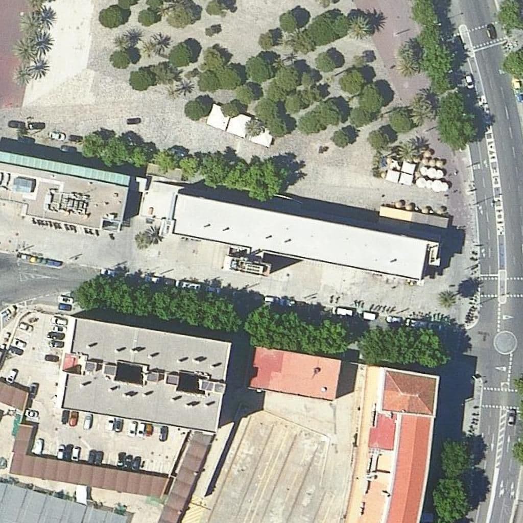 Aerial view of the grounds of Institut De Nàutica De Barcelona