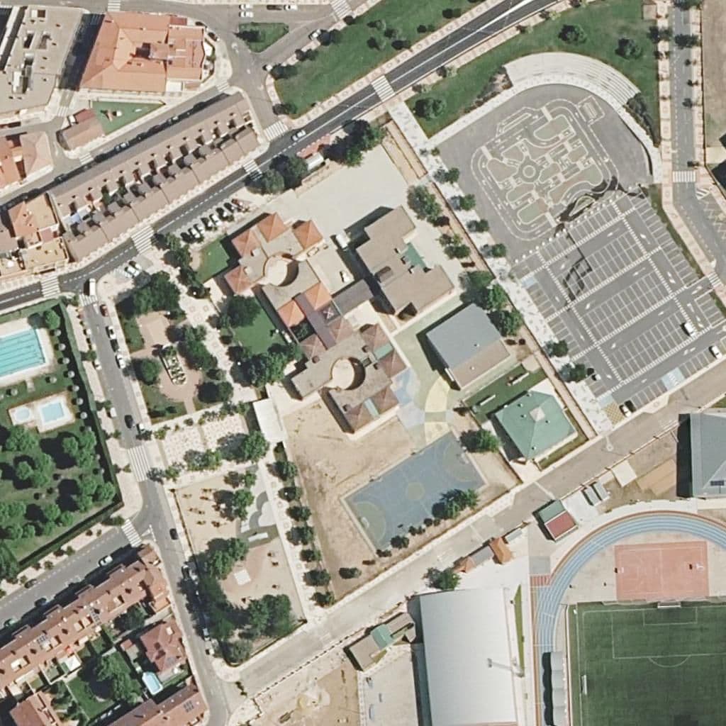 Aerial view of the grounds of Escuela Infantil De Carbajosa De La Sagrada
