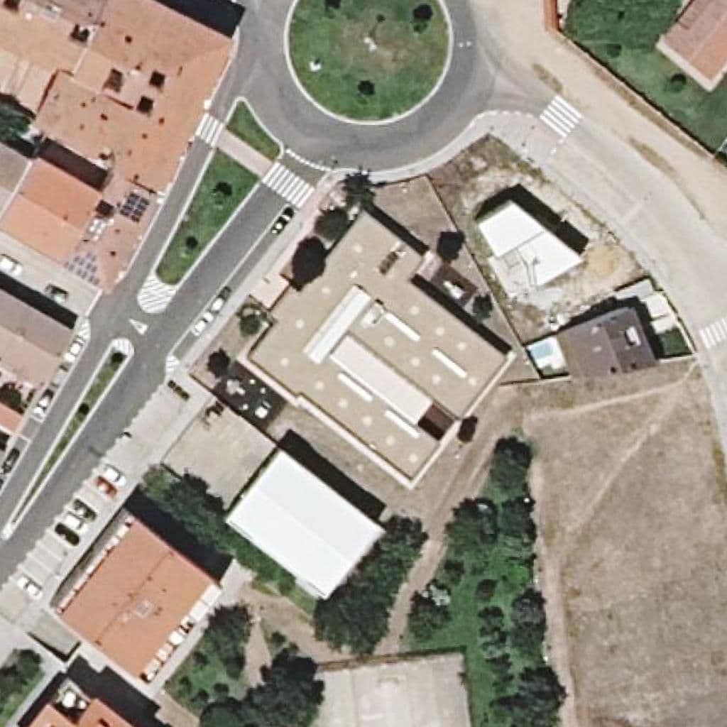 Aerial view of the grounds of José Manuel Hidalgo