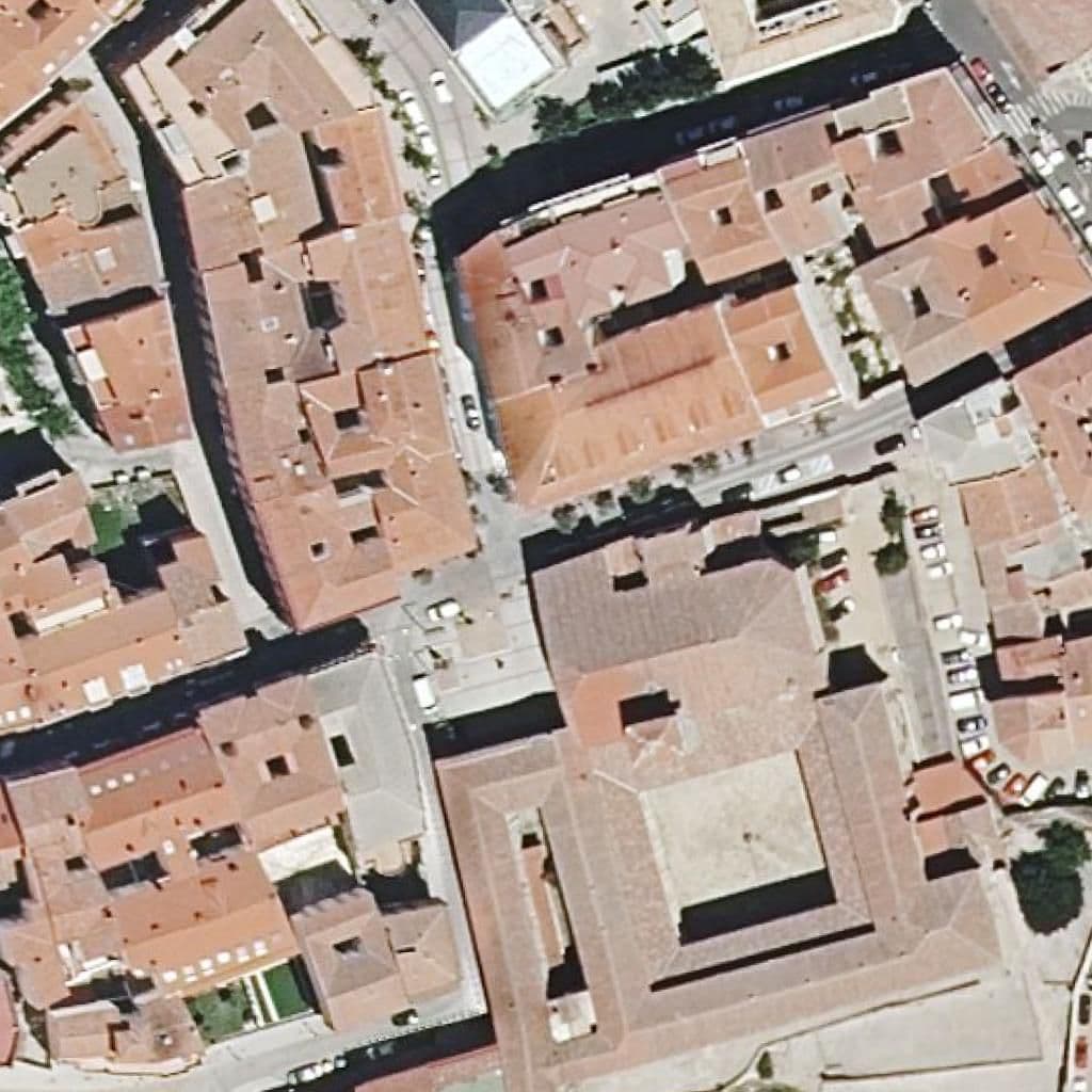 Aerial view of the grounds of La Aldehuela