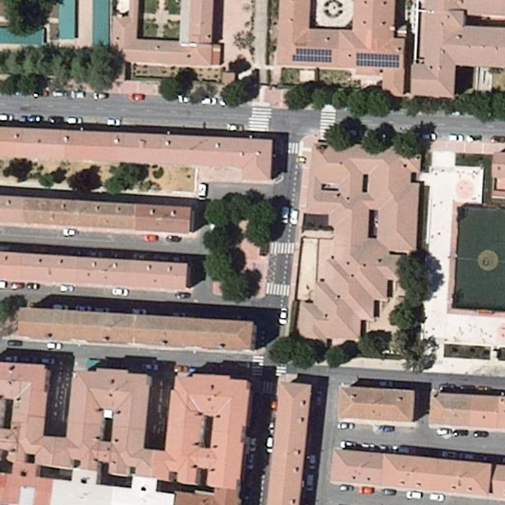 Aerial view of the grounds of La Cacharra