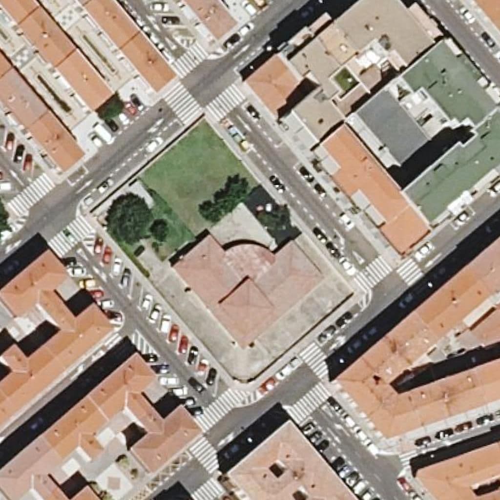 Aerial view of the grounds of San Bernardo