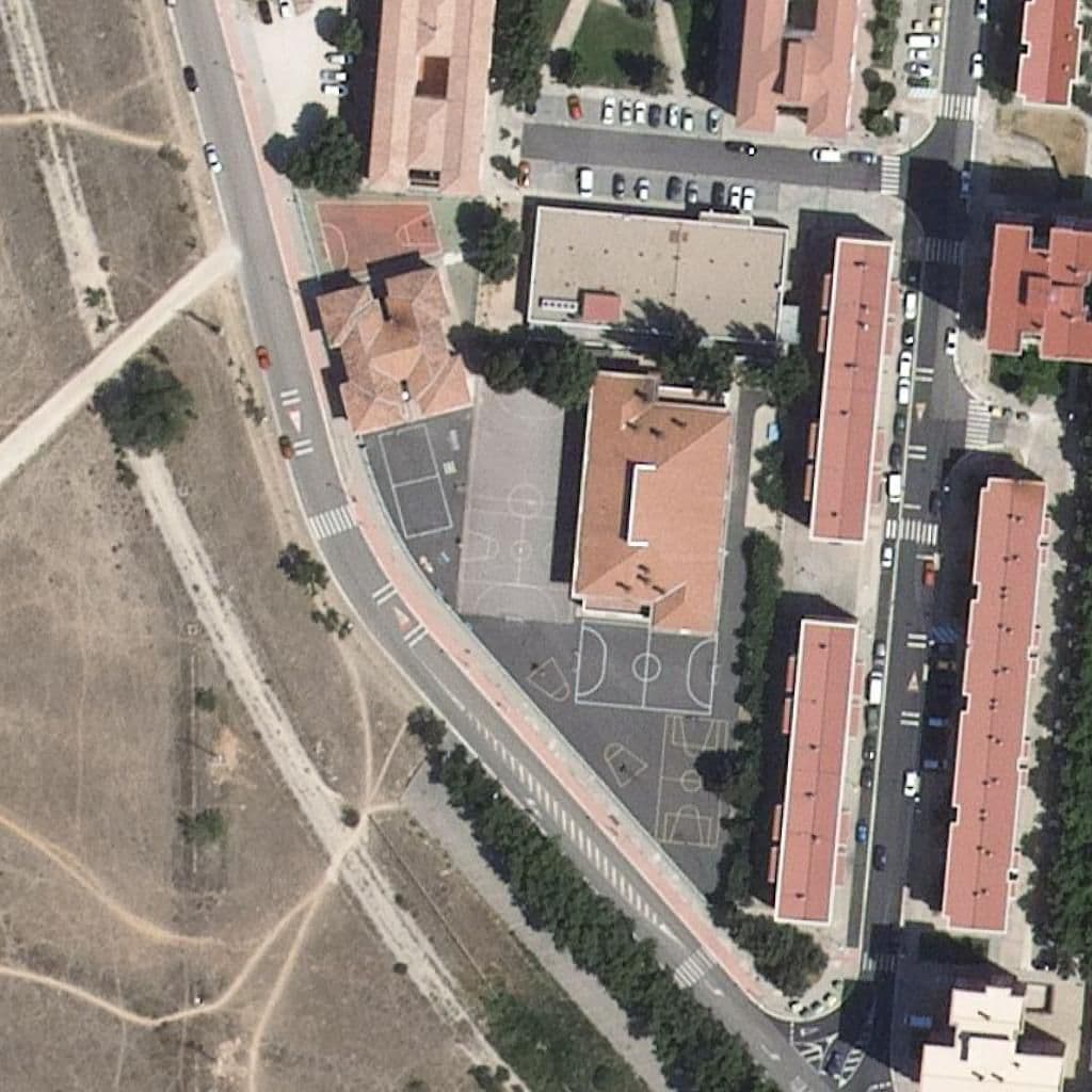 Aerial view of the grounds of Santa Teresa-Arco Iris