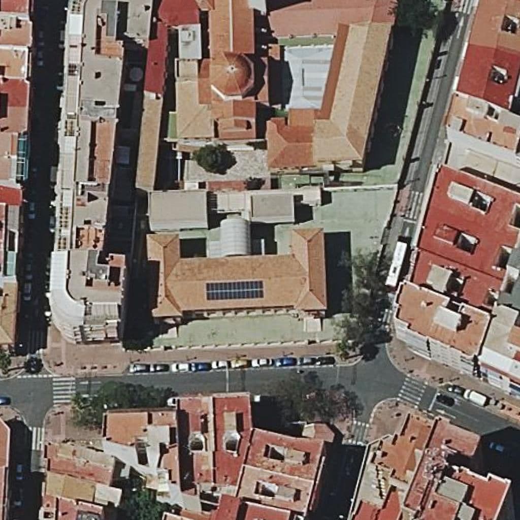 Aerial view of the grounds of Ceip 9 D'octubre