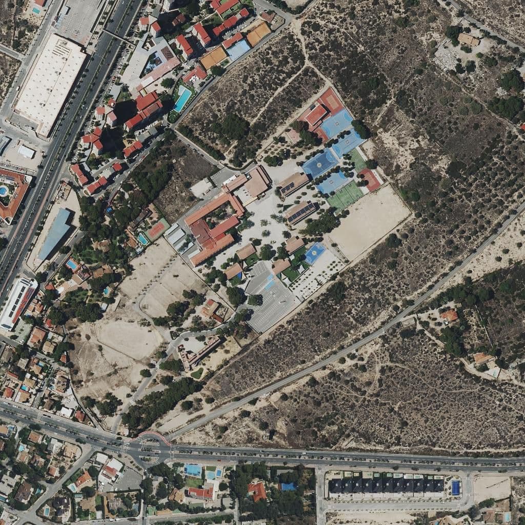 Aerial view of the grounds of Centre Privat Ceu Jesús María