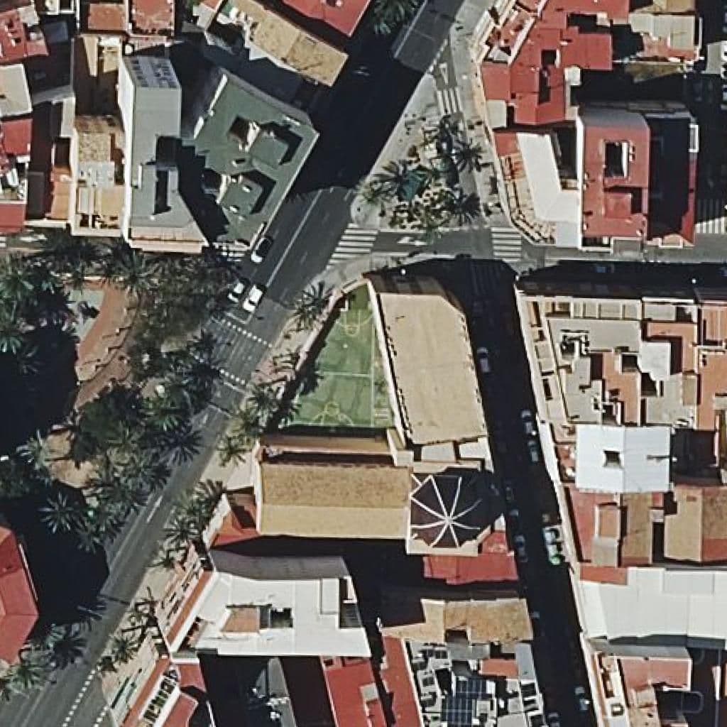 Aerial view of the grounds of Centre Privat San Antonio
