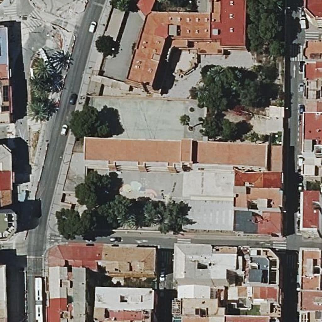 Aerial view of the grounds of Centre Privat Santísimo Sacramento Feyda