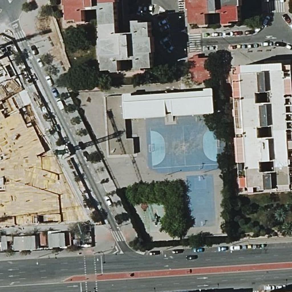 Aerial view of the grounds of Ceip José Carlos Aguilera
